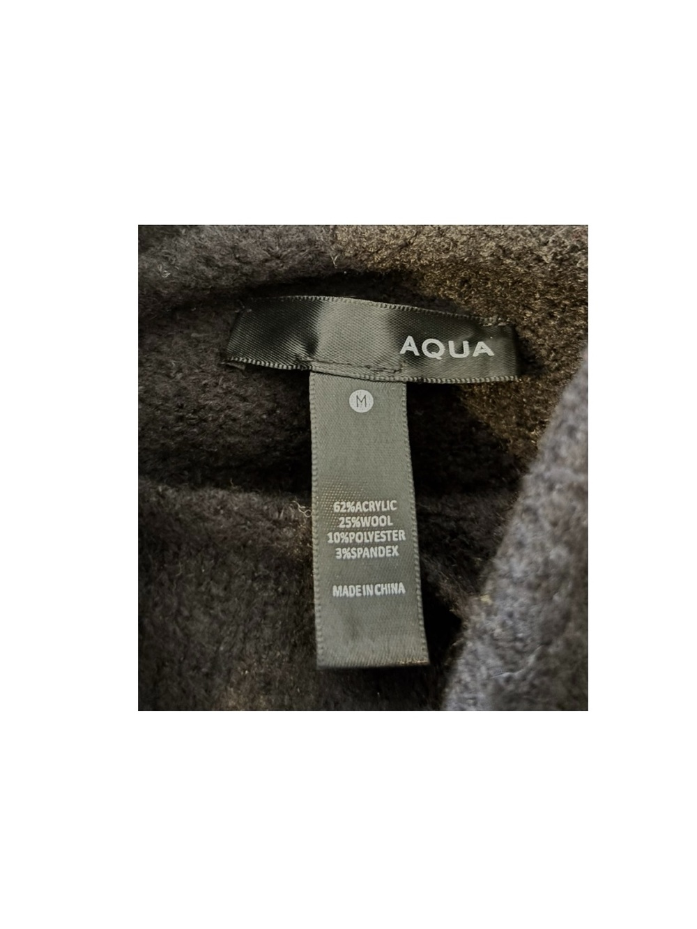 Aqua Colorblock Striped Wool Blend Turtleneck Sweater - Picture 4 of 4